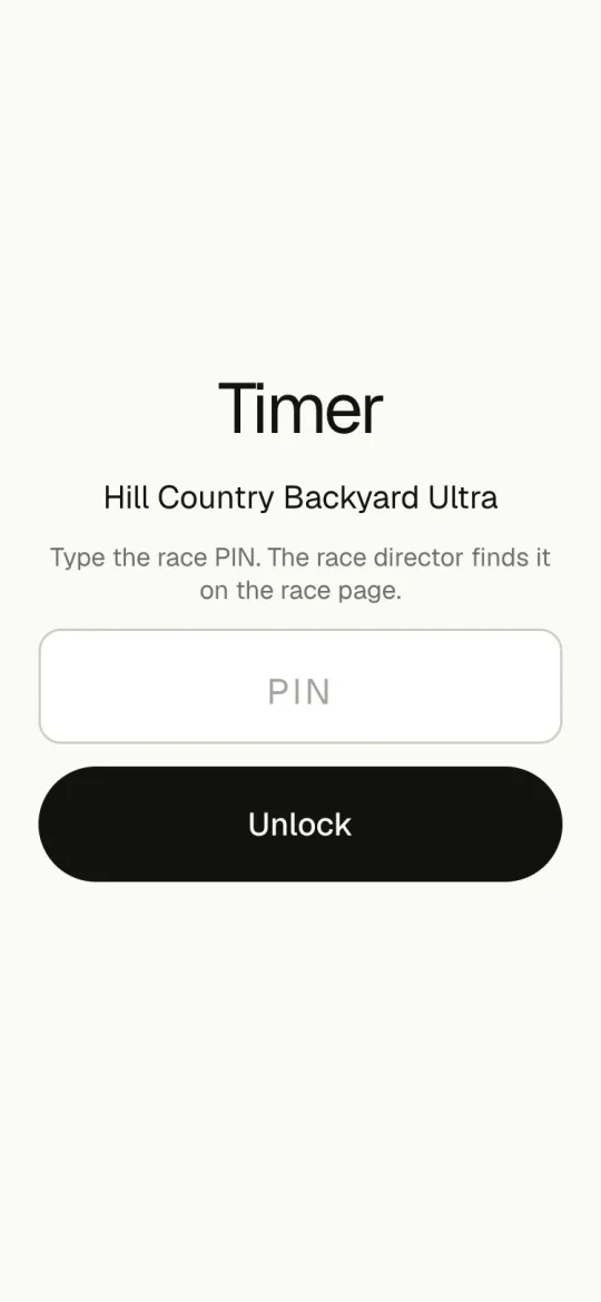 Type the PIN once.